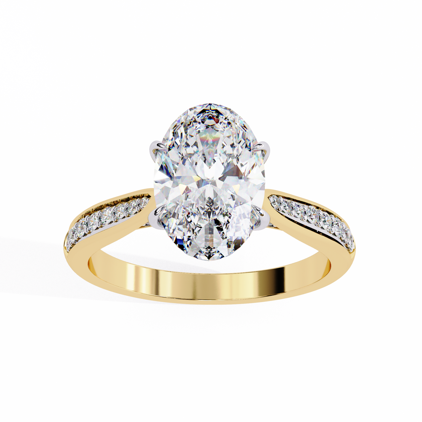 Heirloom Oval Wedding Solitaire Ring