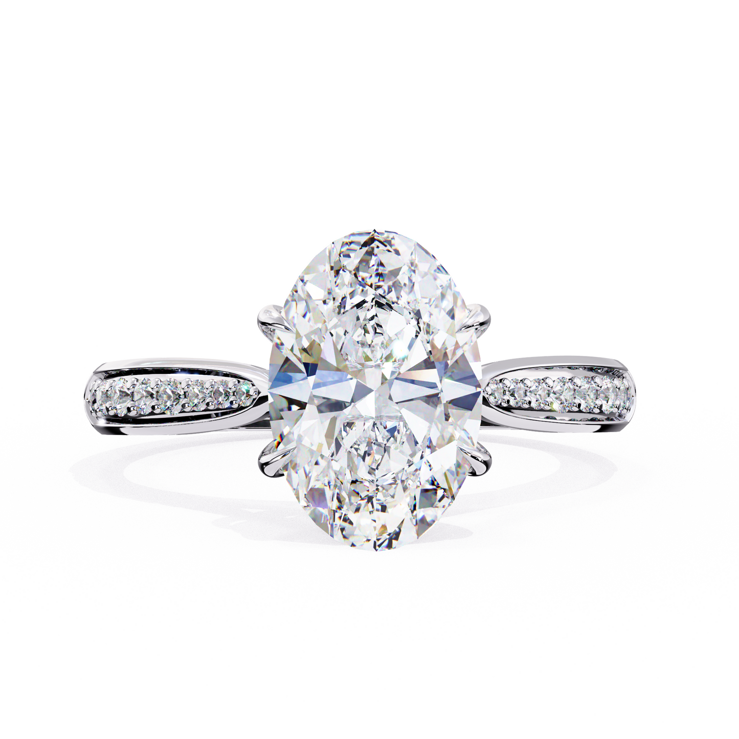 Heirloom Oval Wedding Solitaire Ring