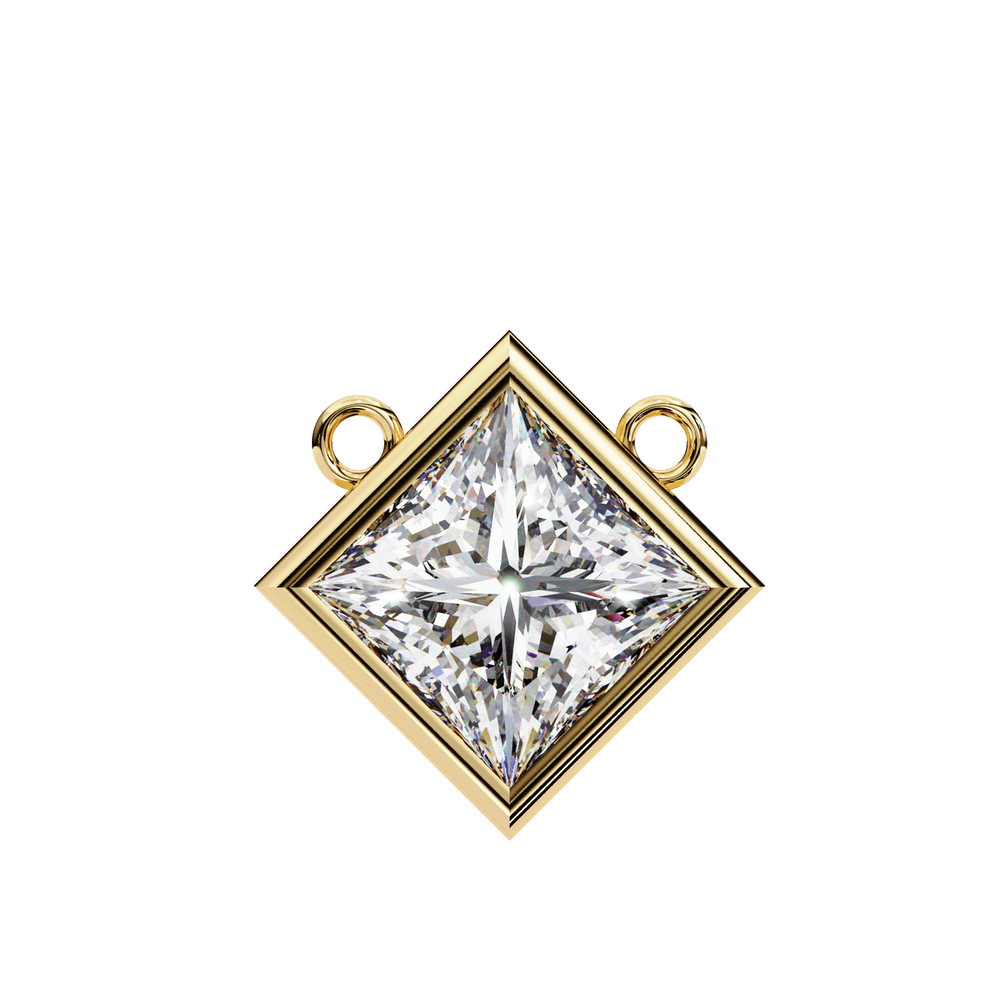 2.01 Carat Princess Solitaire Pendant