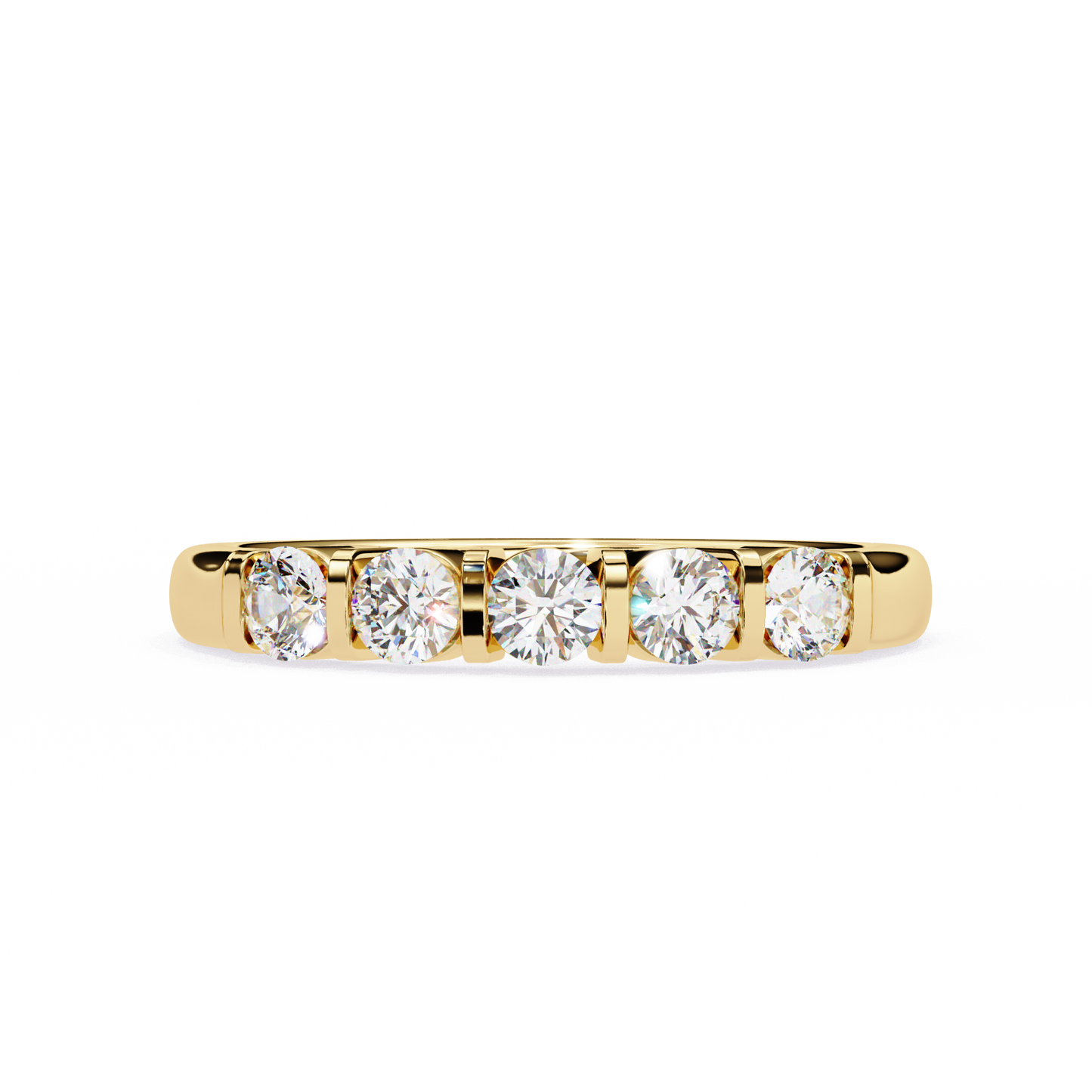 5 Studs 0.51 Carat Diamond Ring