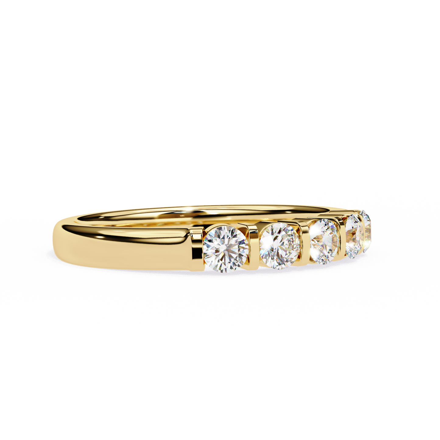 5 Studs 0.51 Carat Diamond Ring