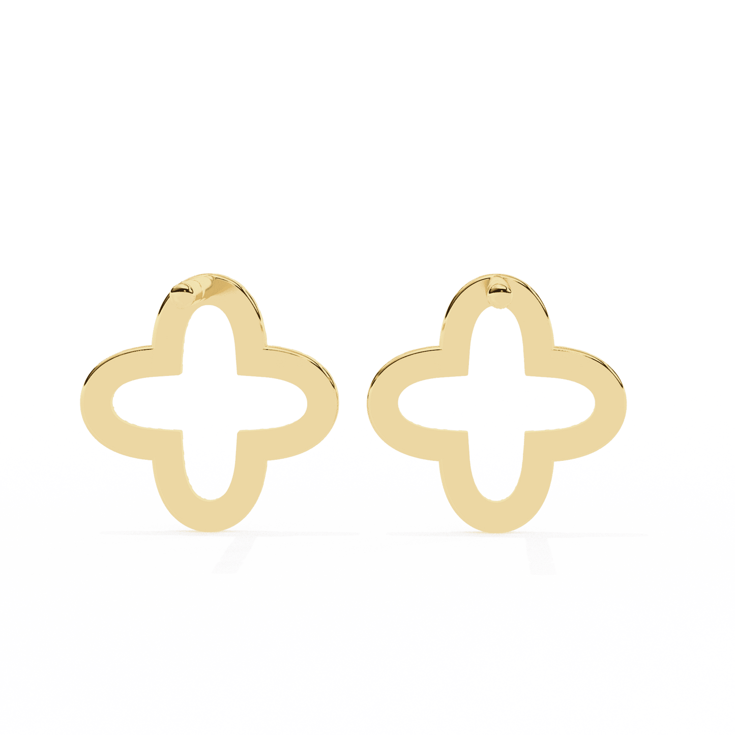 Star Shaped Round Diamonds Earrings