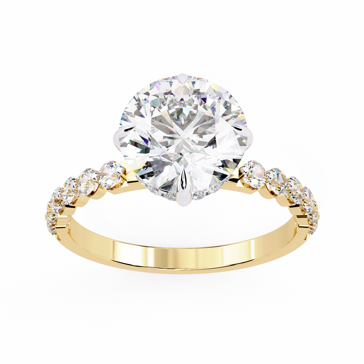1.92 Carat Sparkling Round Solitaire Engagement Ring