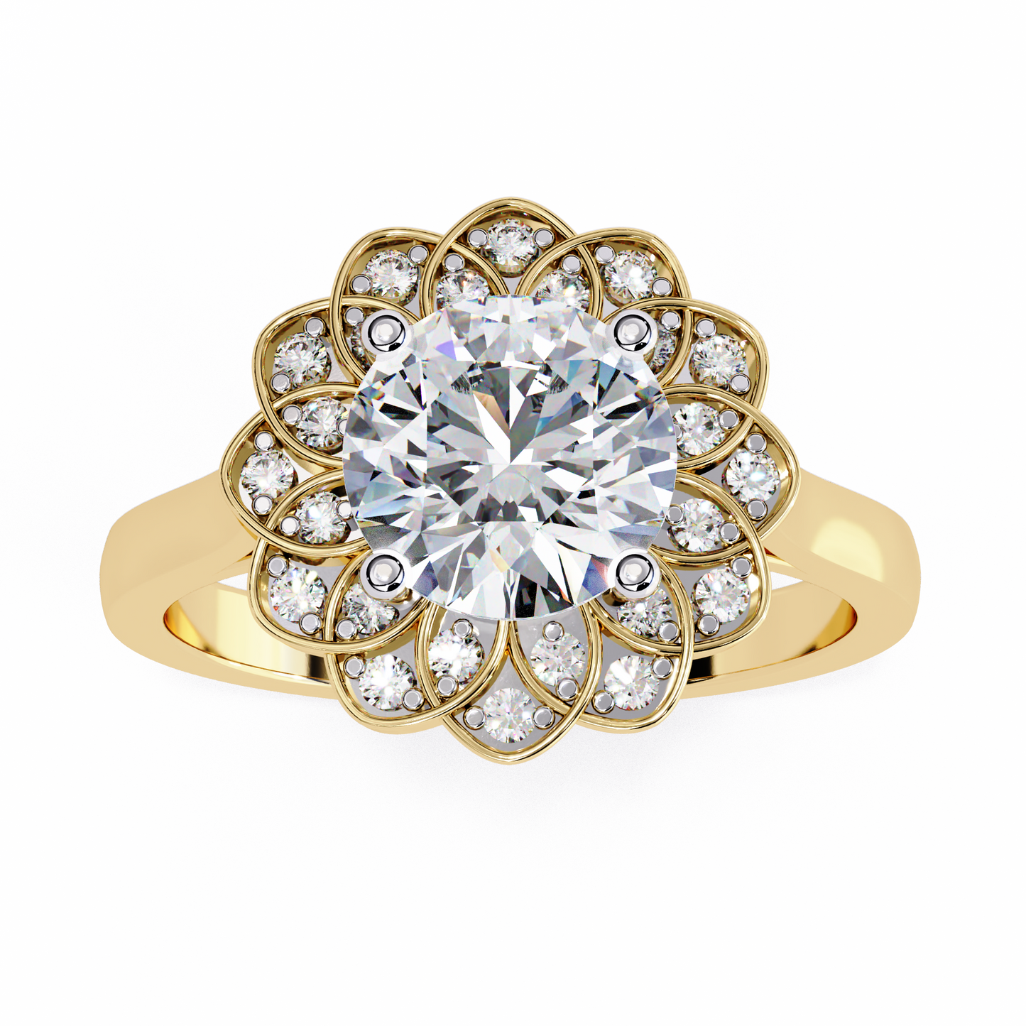 Soul Rose 1.45 Carat Round Engagement Ring