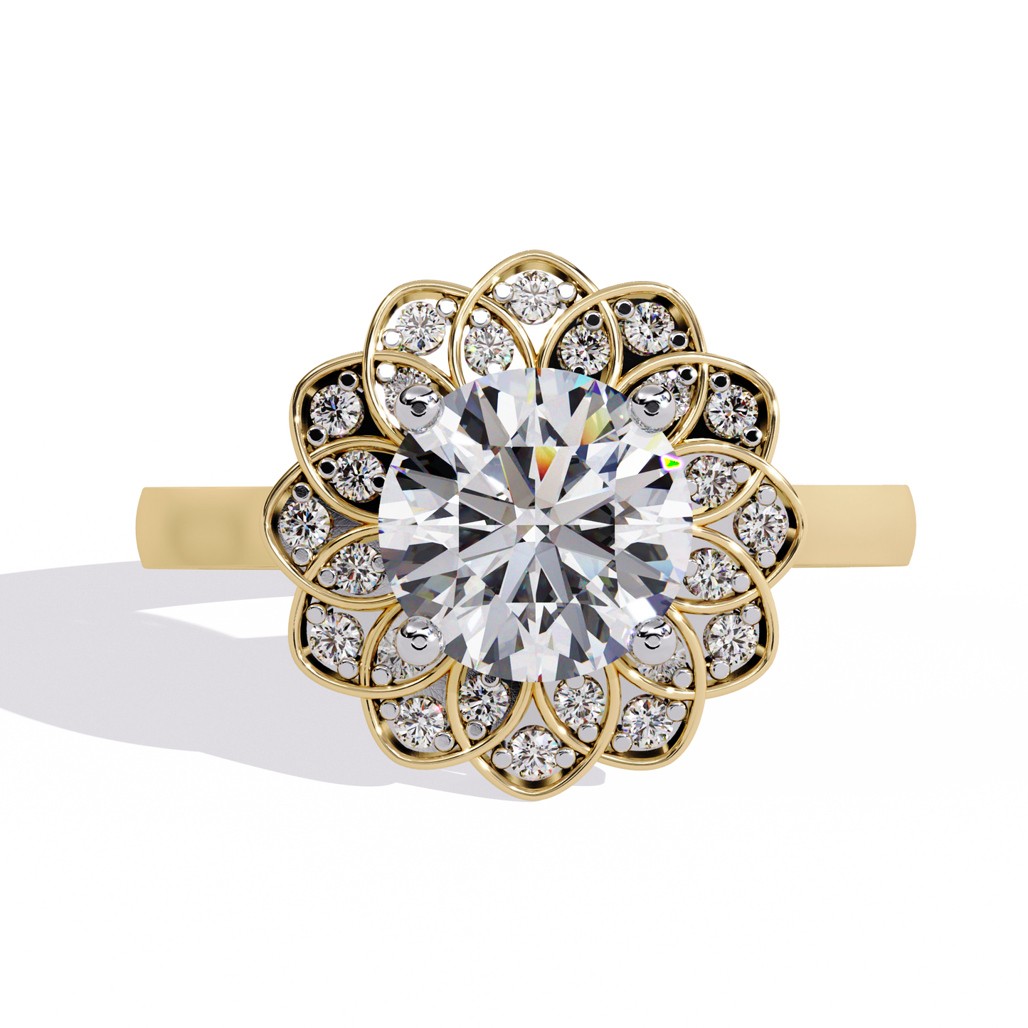 Soul Rose 1.45 Carat Round Engagement Ring