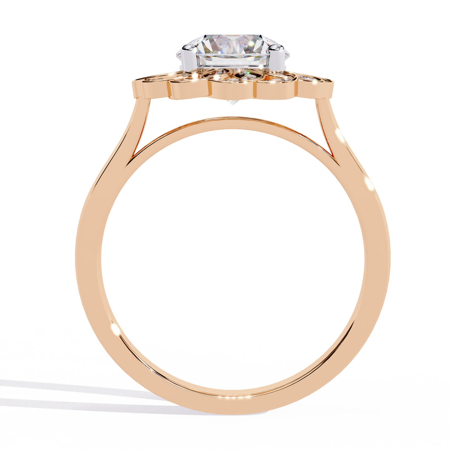 Soul Rose 1.45 Carat Round Engagement Ring