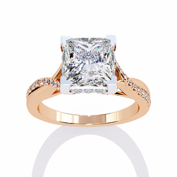 Royale Princess Cut 2.42 Carat Engagement Ring