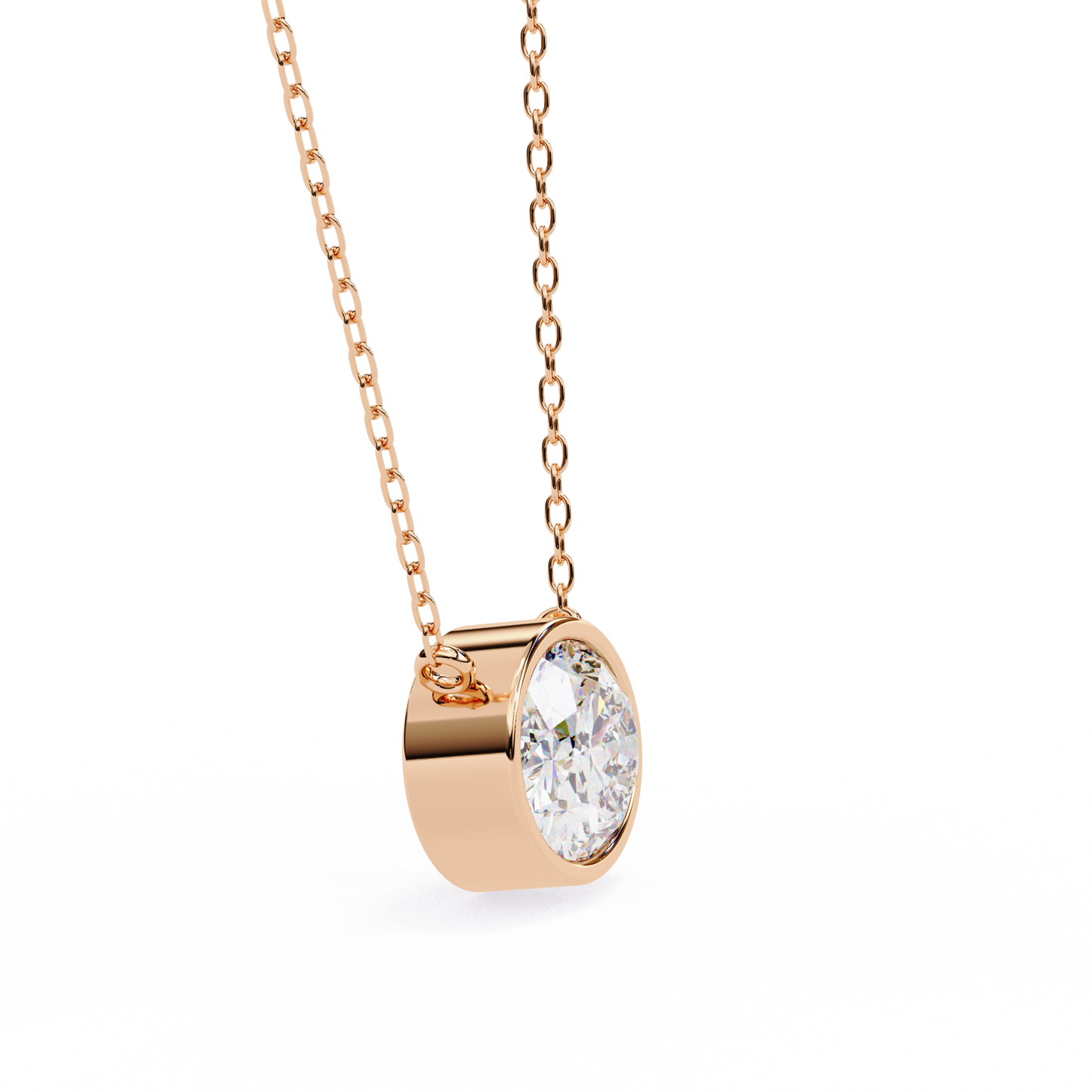 1.55 Carat Oval Large Solitaire Pendant