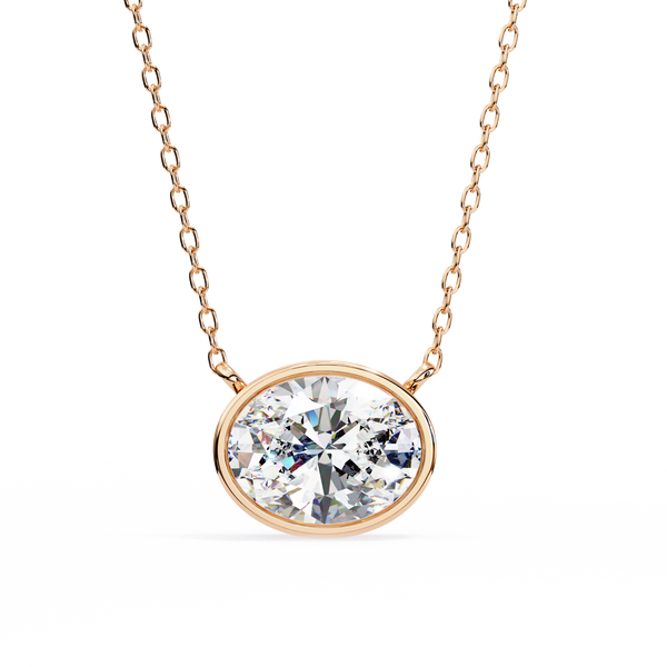 1.55 Carat Oval Large Solitaire Pendant