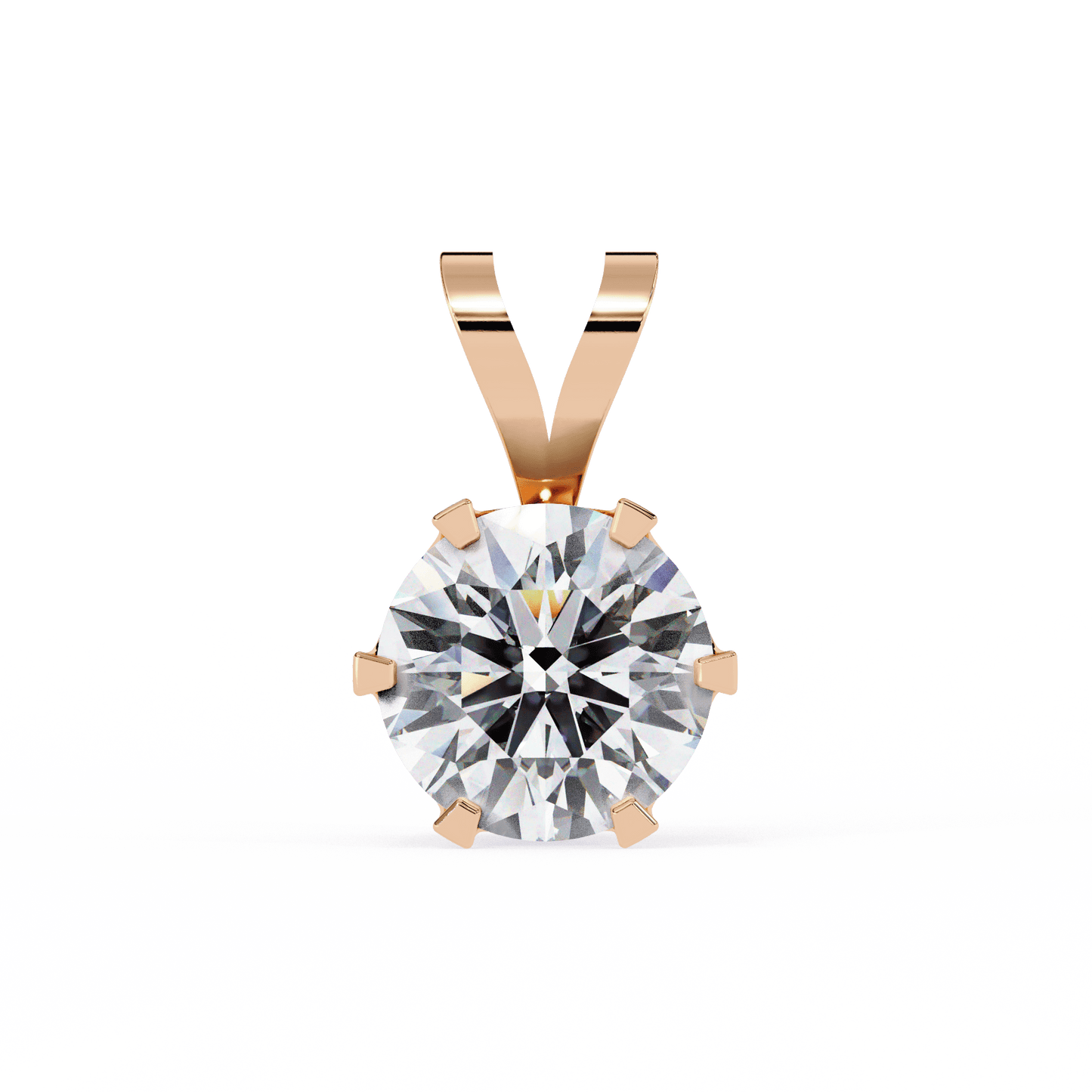 Love for Round Solitaire Pendant