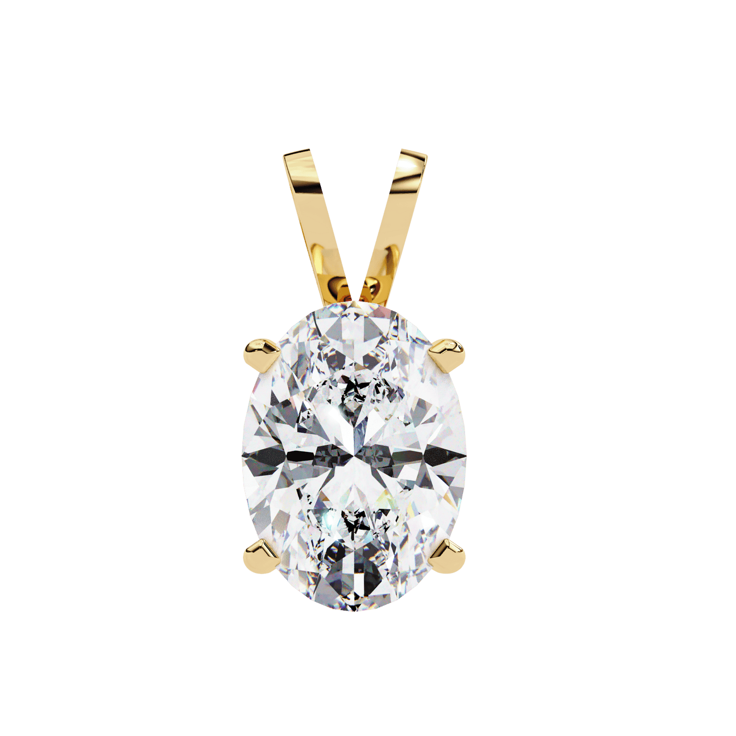 2.48 Carat Oval Solitaire Pendant
