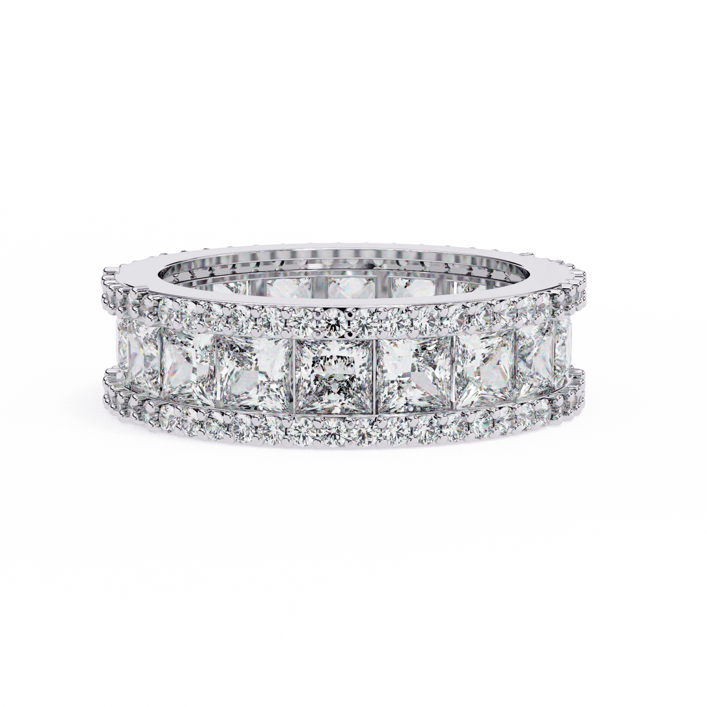 Band of Honor Princess Diamonds Ring