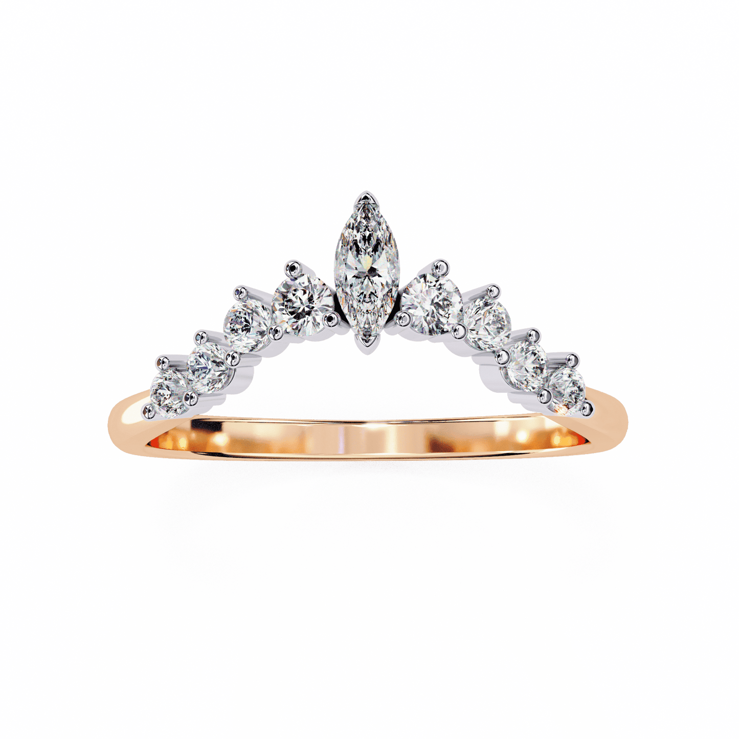 Queen's Love Diamond Band ring
