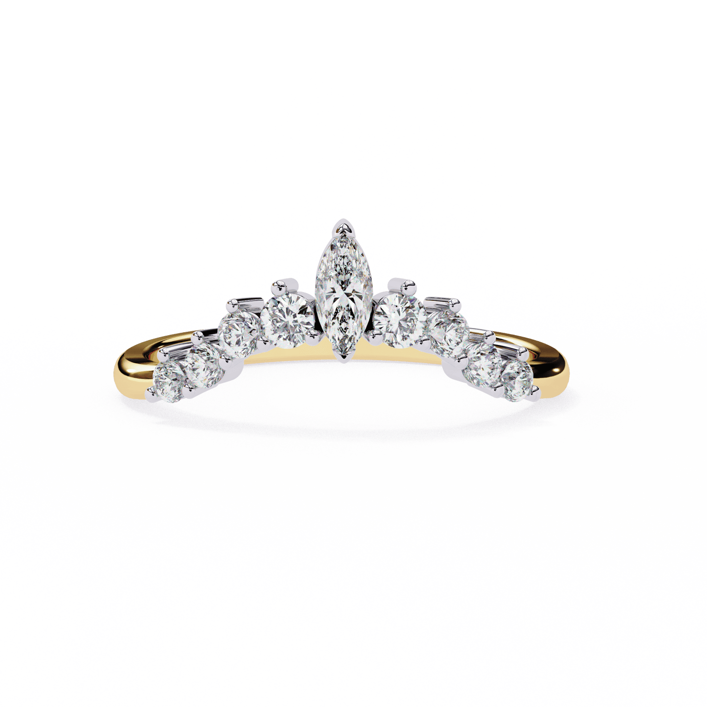 Queen's Love Diamond Band ring