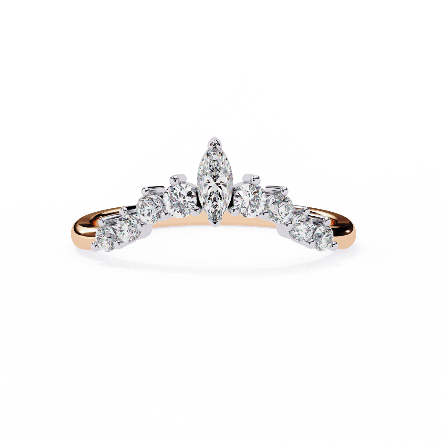 Queen's Love Diamond Band ring