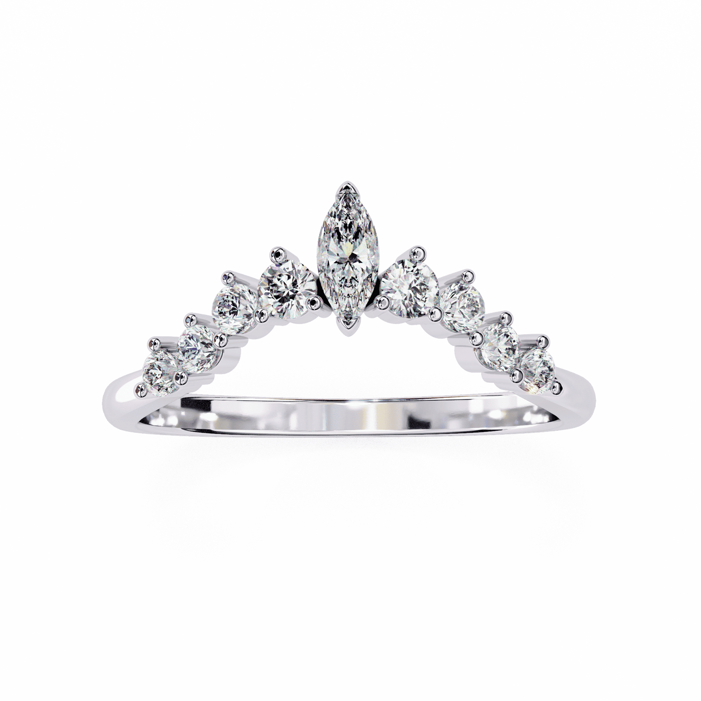 Queen's Love Diamond Band ring