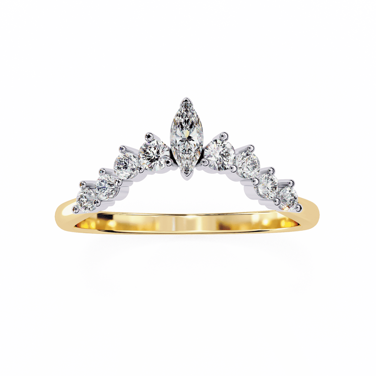 Queen's Love Diamond Band ring