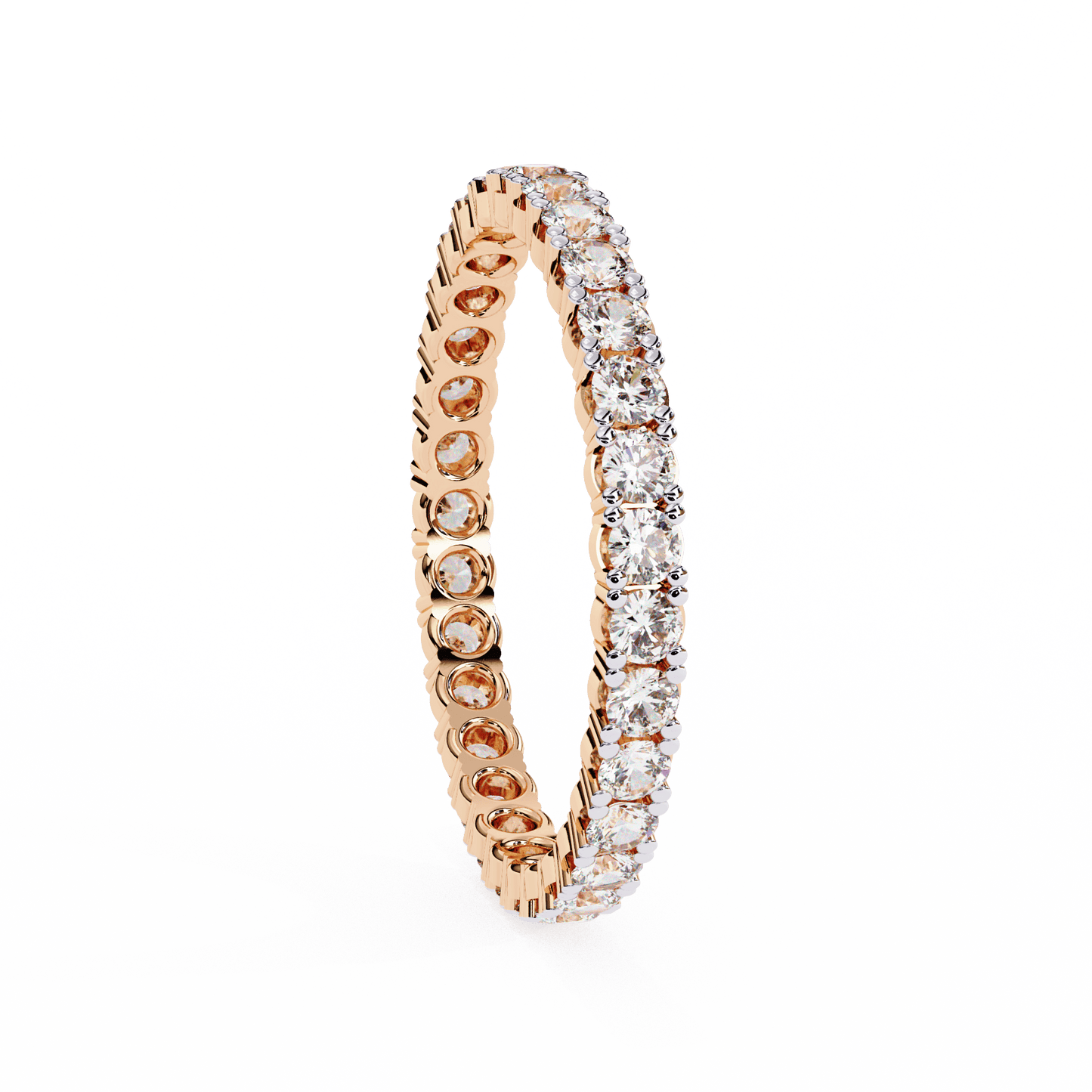 0.99 Carat Round Diamonds Eternity Band