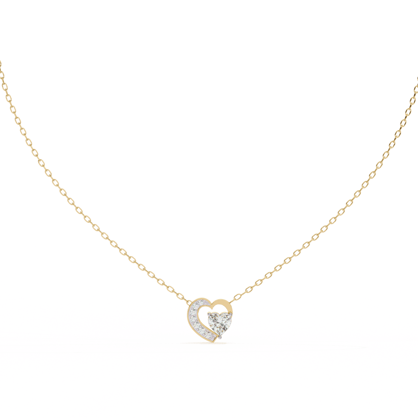 You Me Heart Diamond Pendant