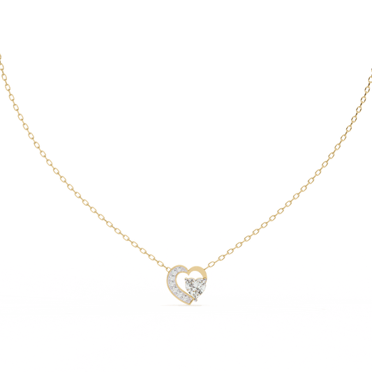 You Me Heart Diamond Pendant