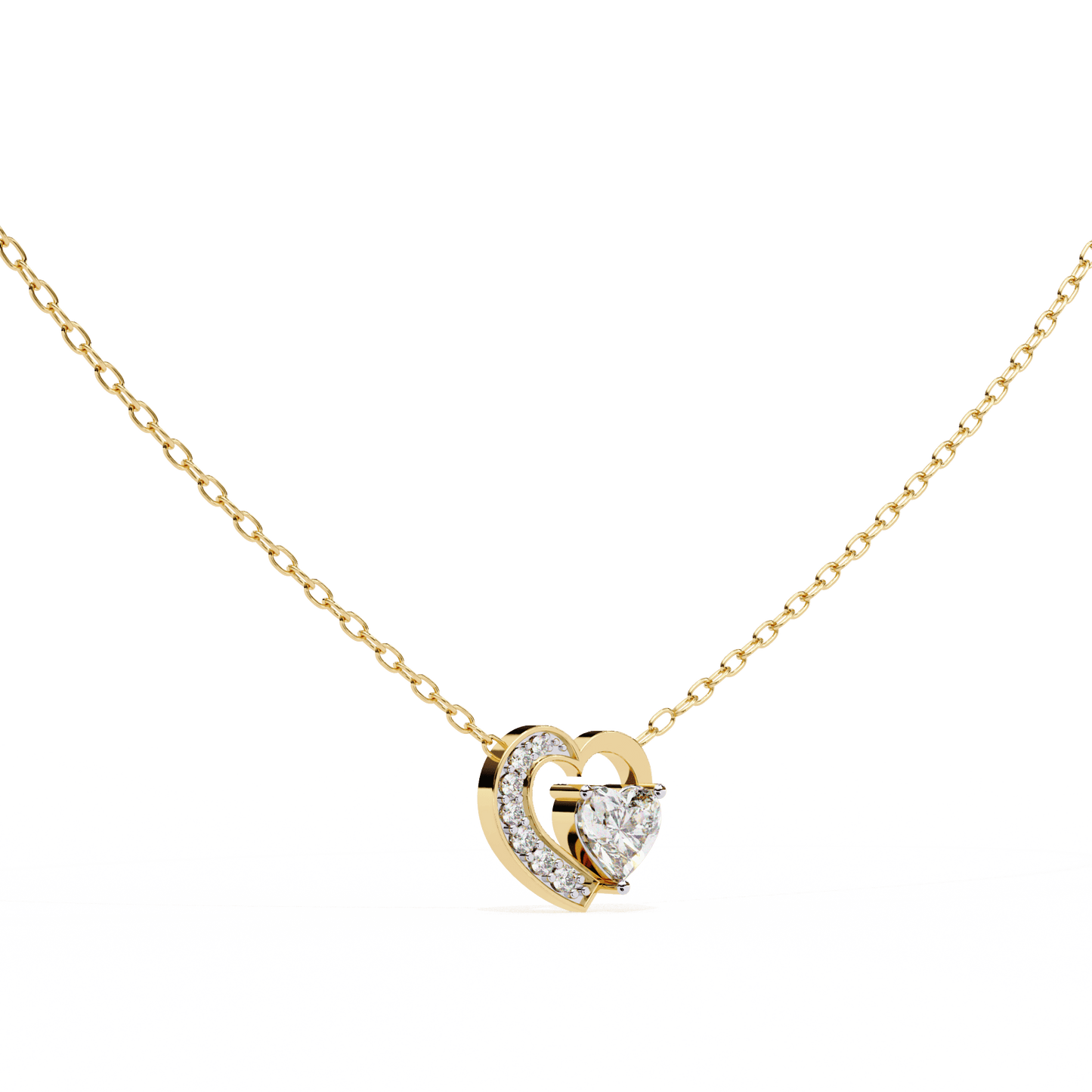 You Me Heart Diamond Pendant