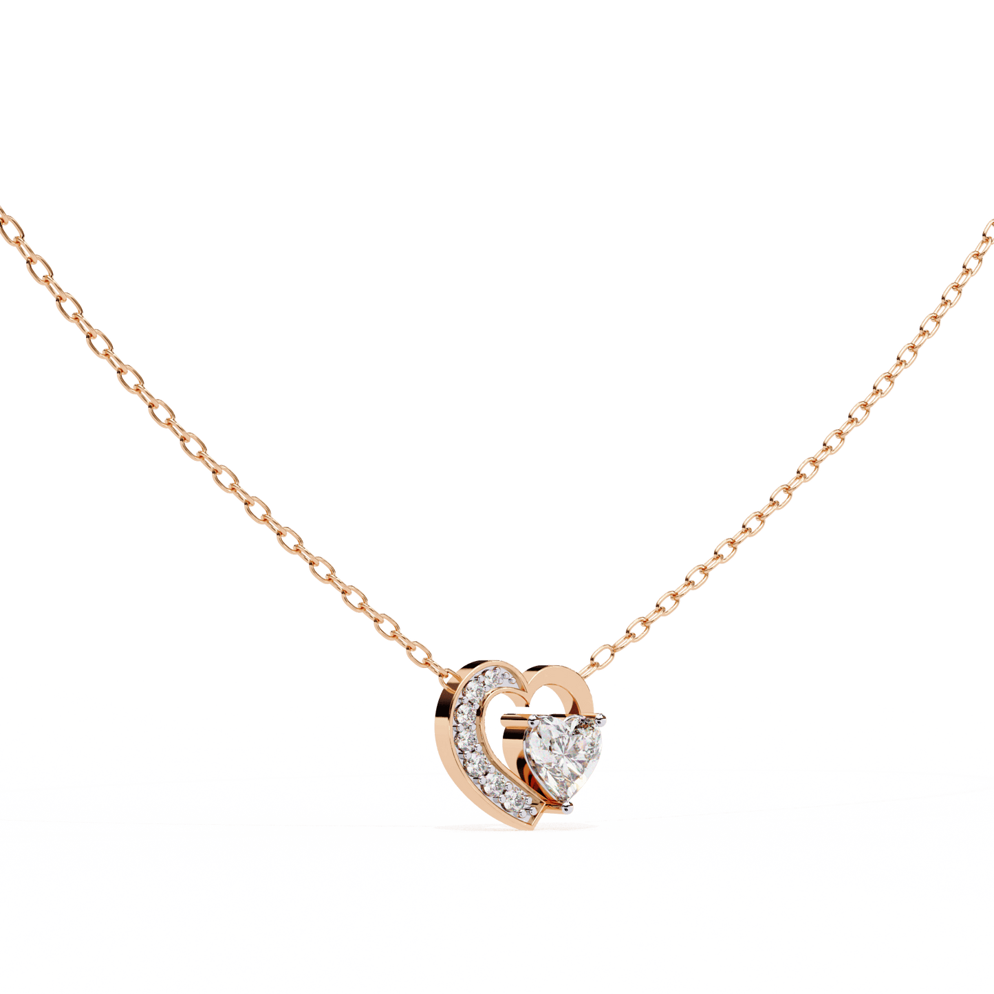 You Me Heart Diamond Pendant