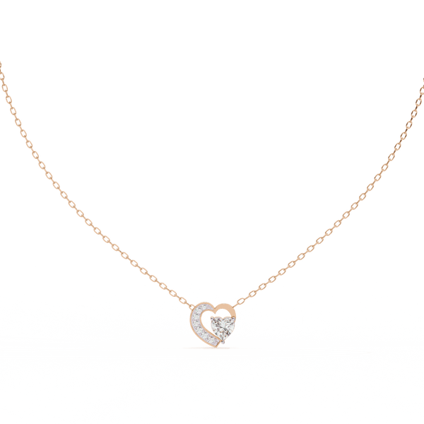 You Me Heart Diamond Pendant