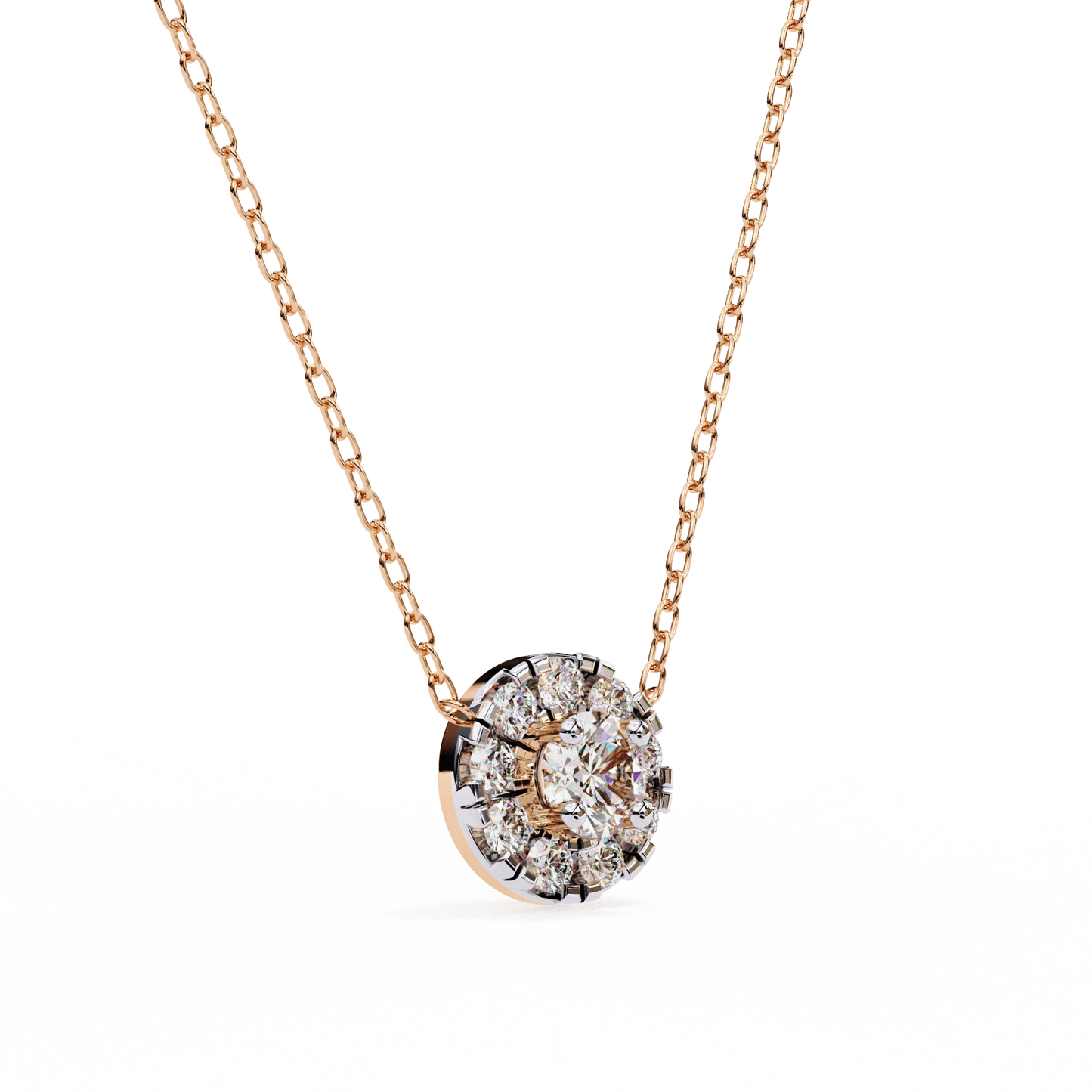 Cocktail Round Diamonds Pendant