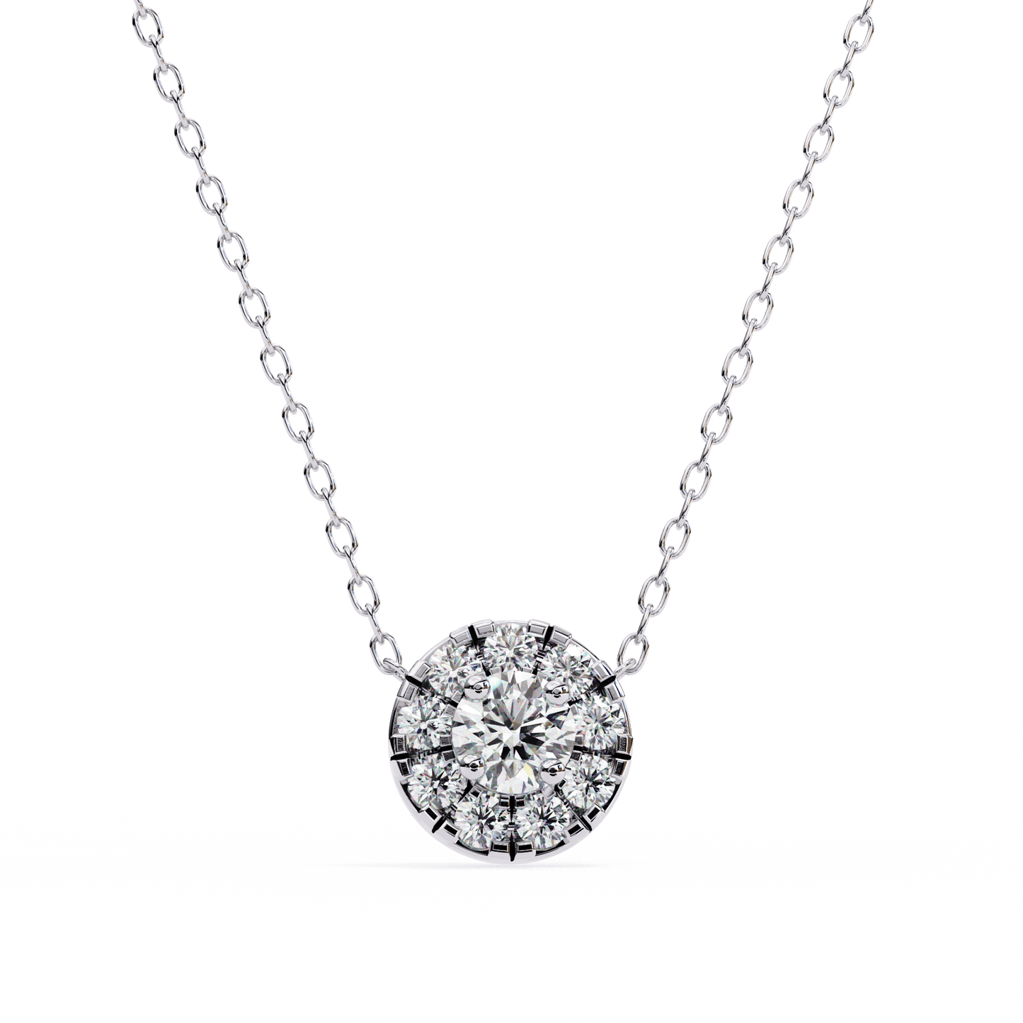 Cocktail Round Diamonds Pendant