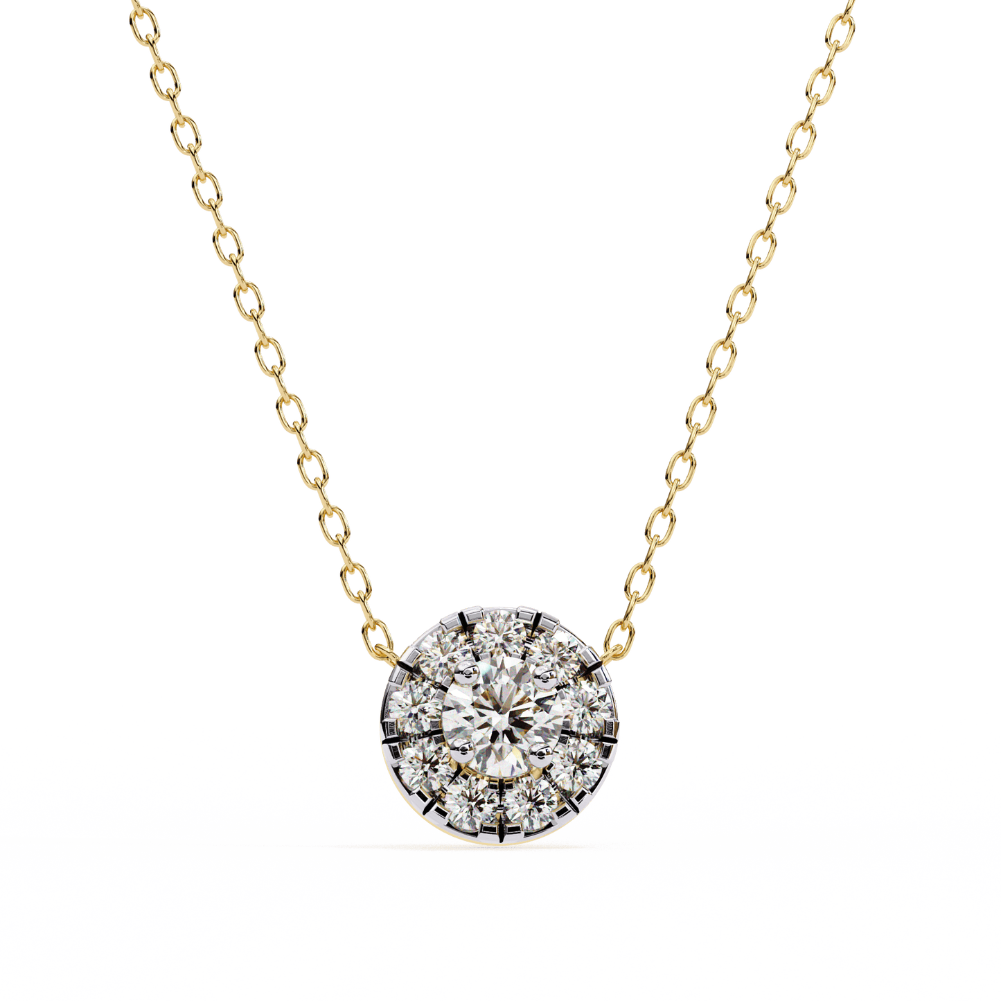 Cocktail Round Diamonds Pendant
