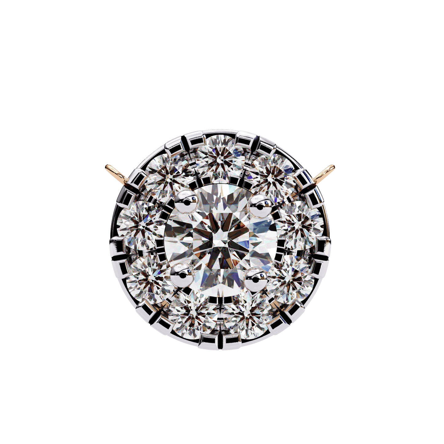 Cocktail Round Diamonds Pendant