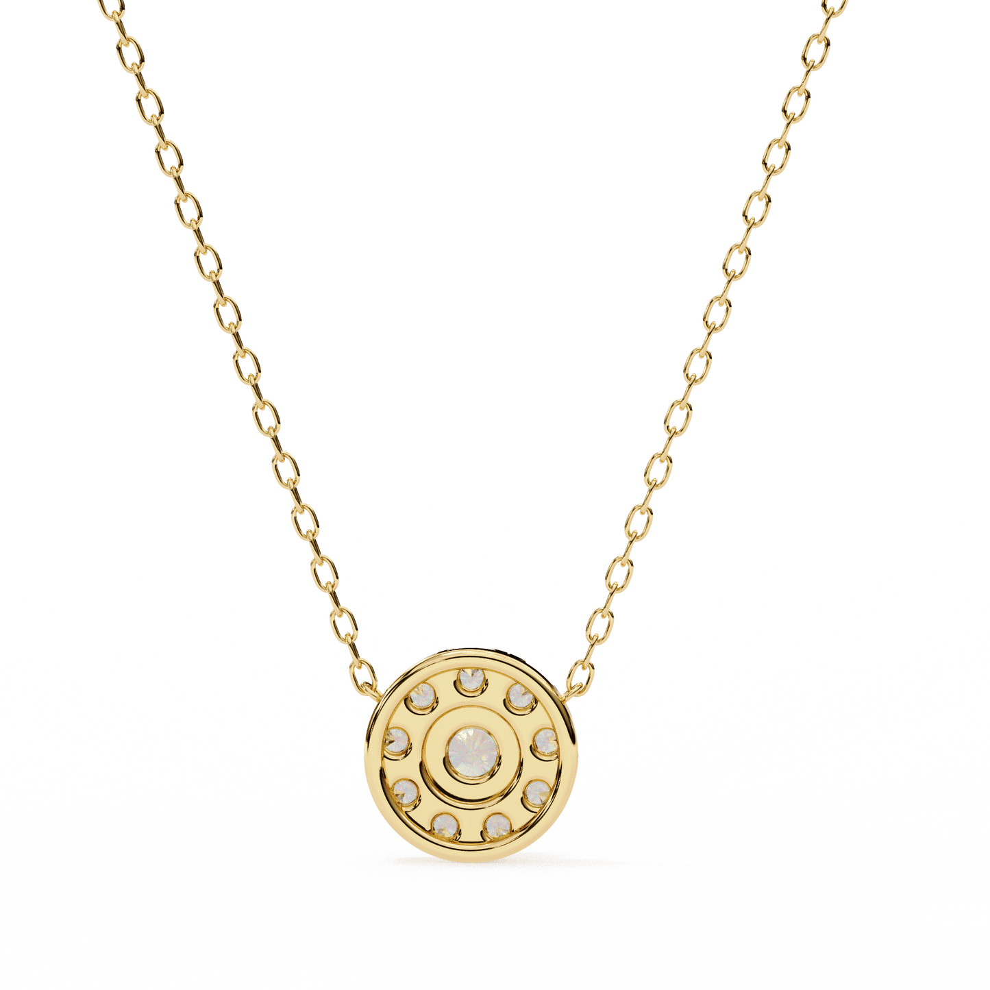 Cocktail Round Diamonds Pendant