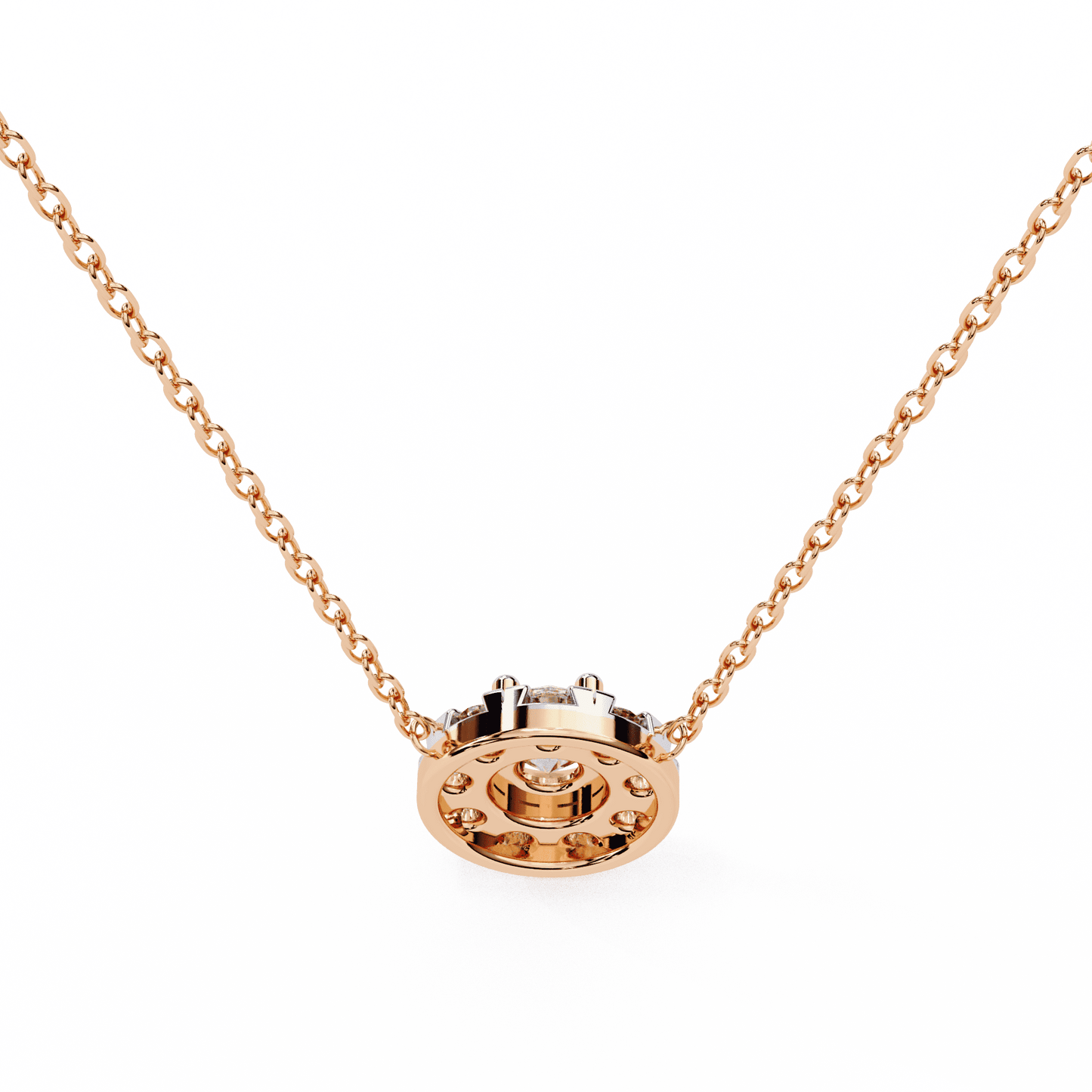 Cocktail Round Diamonds Pendant