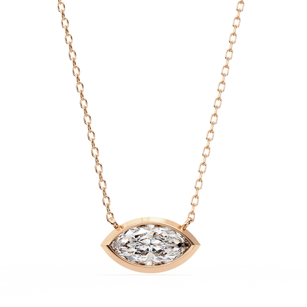 0.68 Carat Marquise Solitaire Pendant