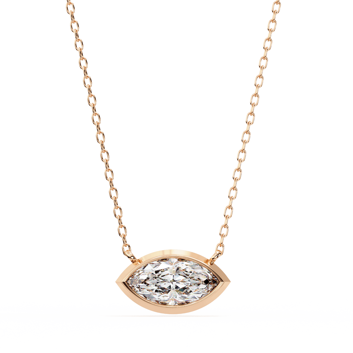 0.68 Carat Marquise Solitaire Pendant