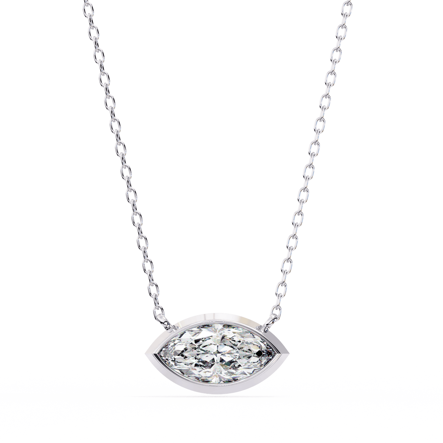 0.68 Carat Marquise Solitaire Pendant