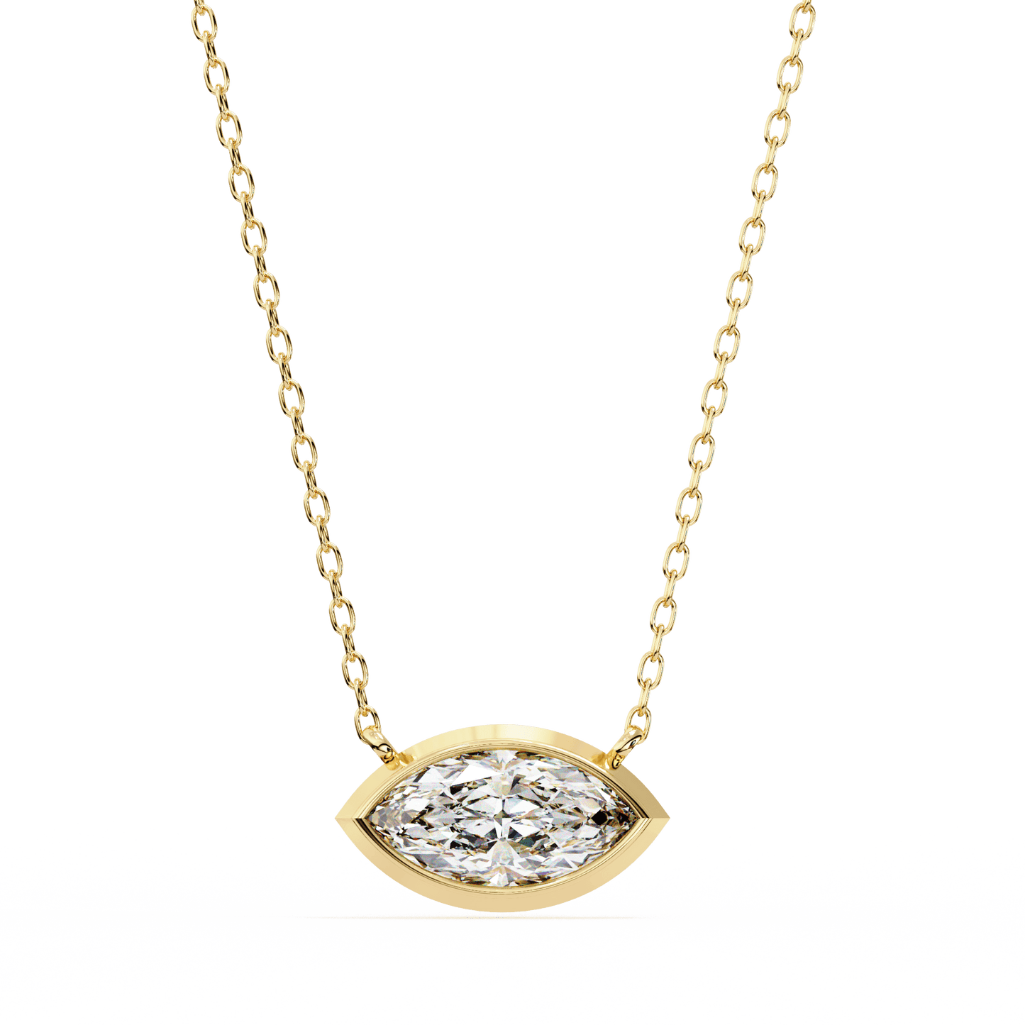 0.68 Carat Marquise Solitaire Pendant