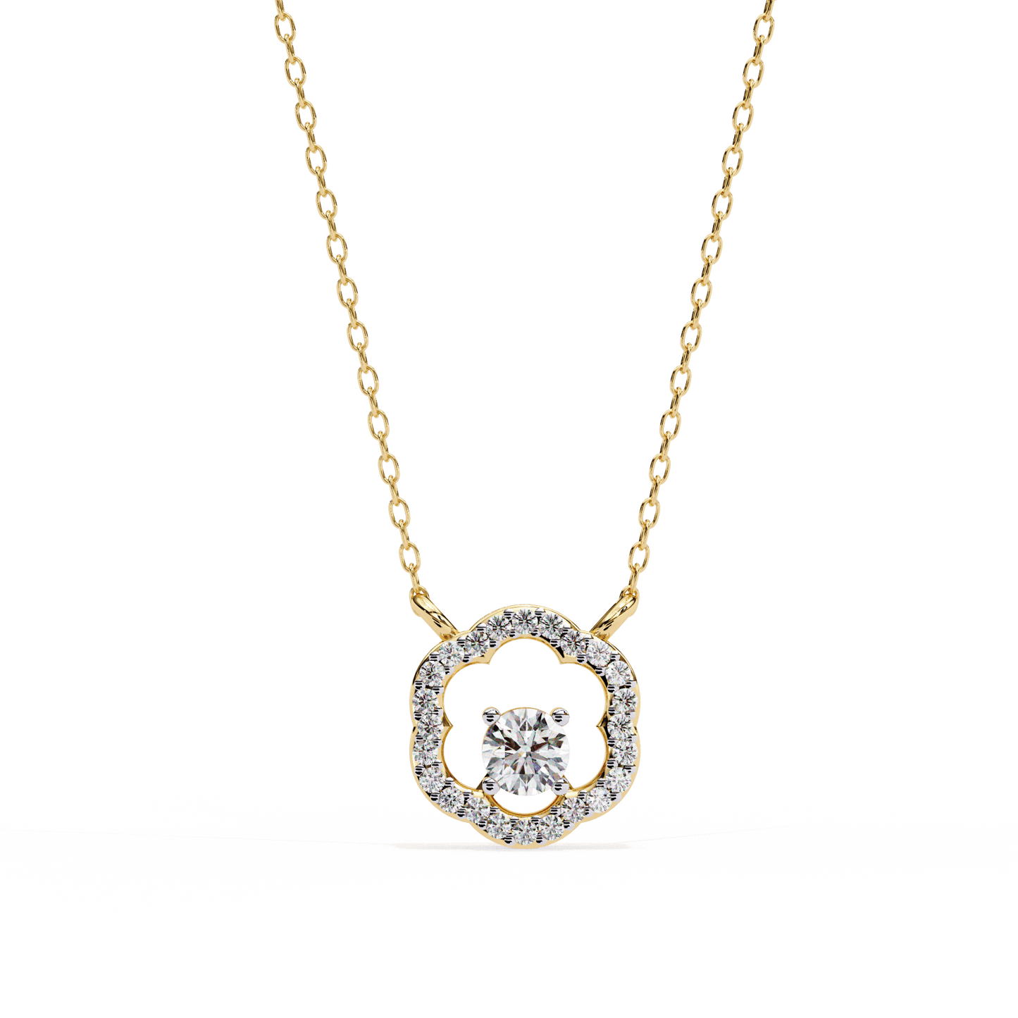 Dazzling Dot Diamond Pendant