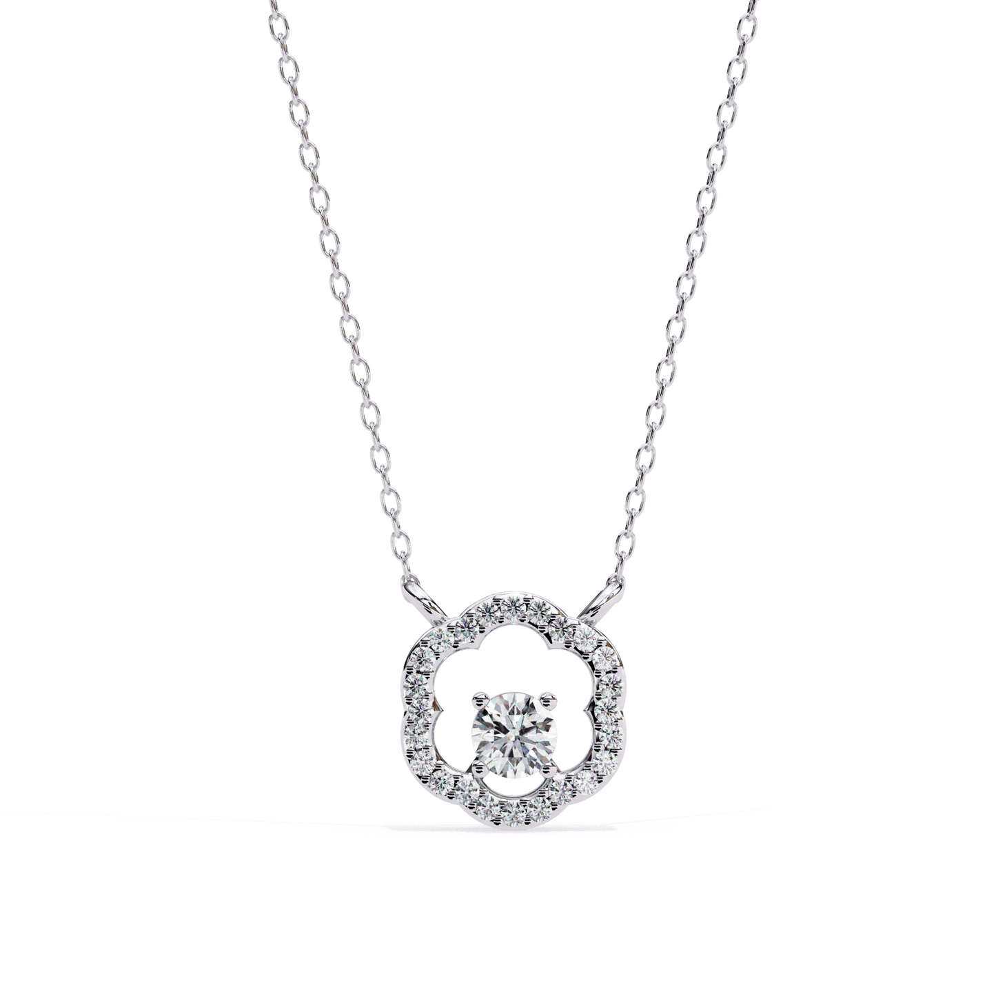Dazzling Dot Diamond Pendant