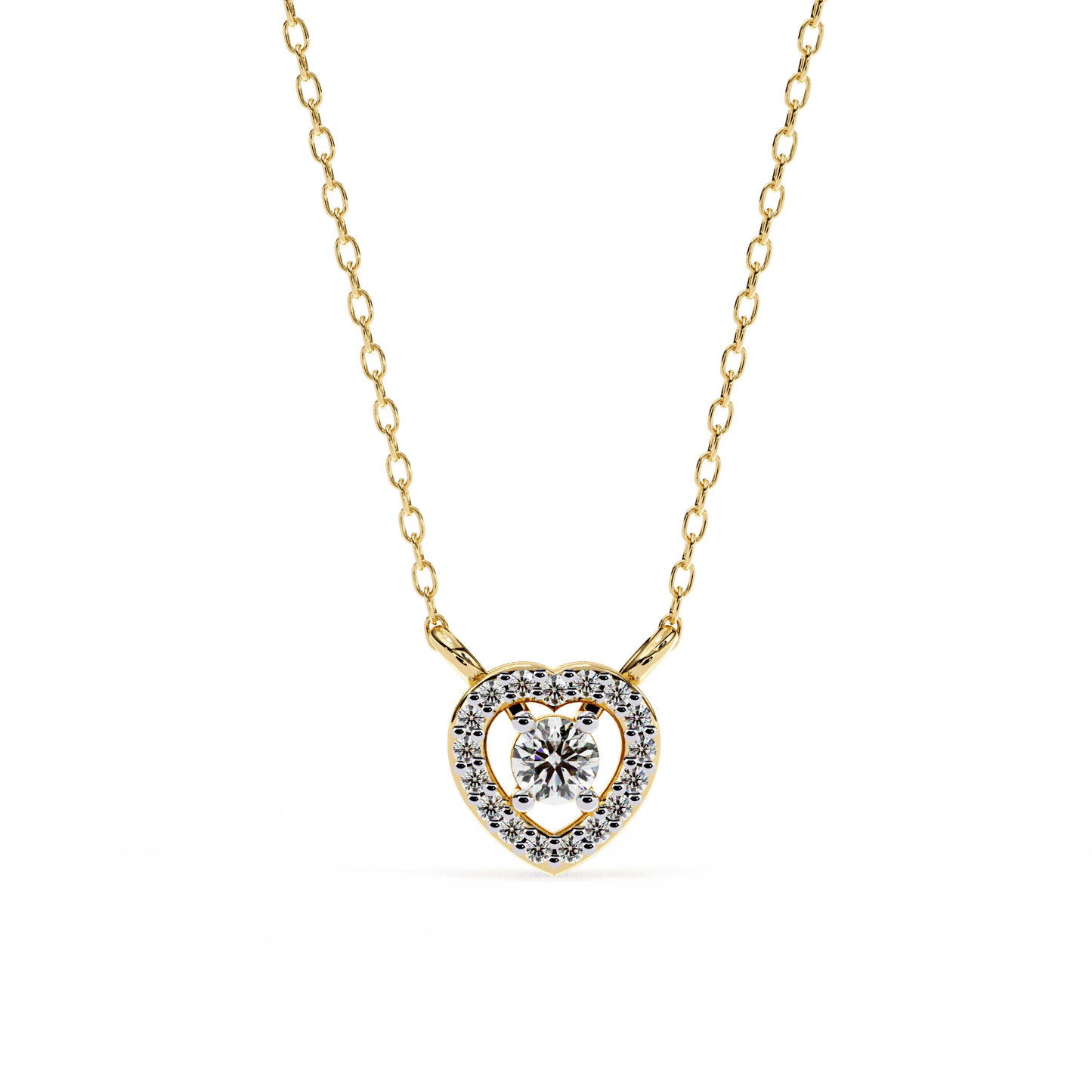 Centre of Heart Diamond Pendant