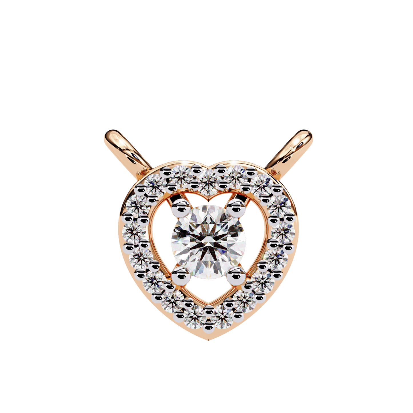 Centre of Heart Diamond Pendant