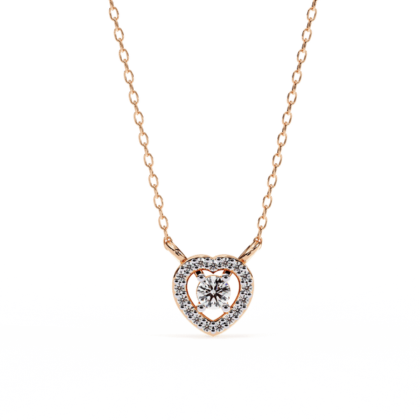 Centre of Heart Diamond Pendant