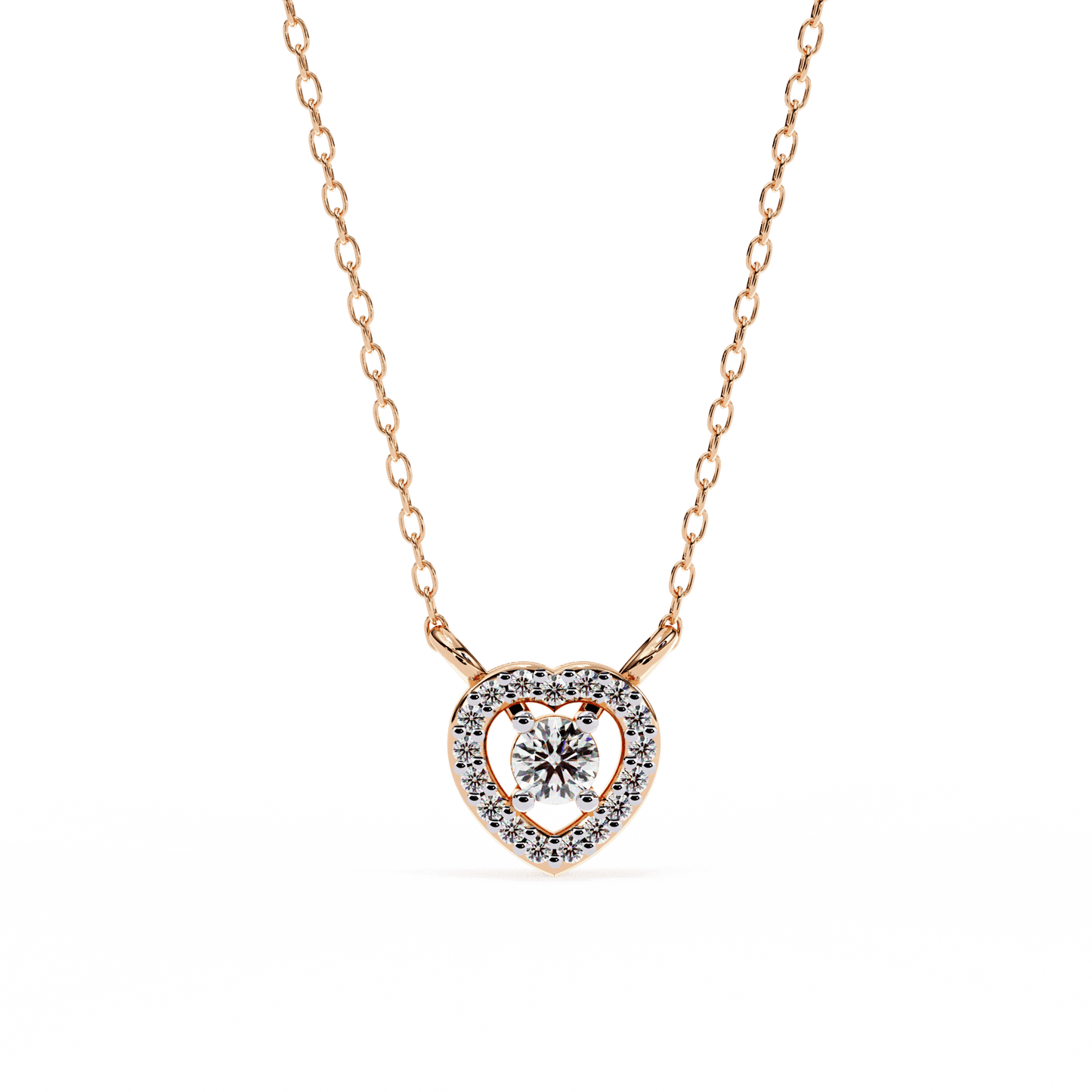 Centre of Heart Diamond Pendant