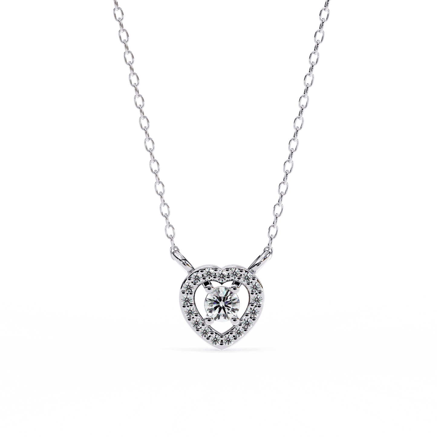 Centre of Heart Diamond Pendant
