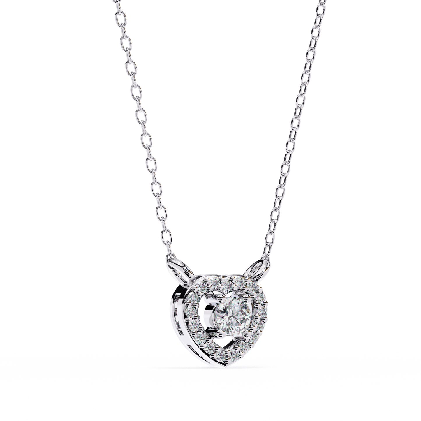 Centre of Heart Diamond Pendant