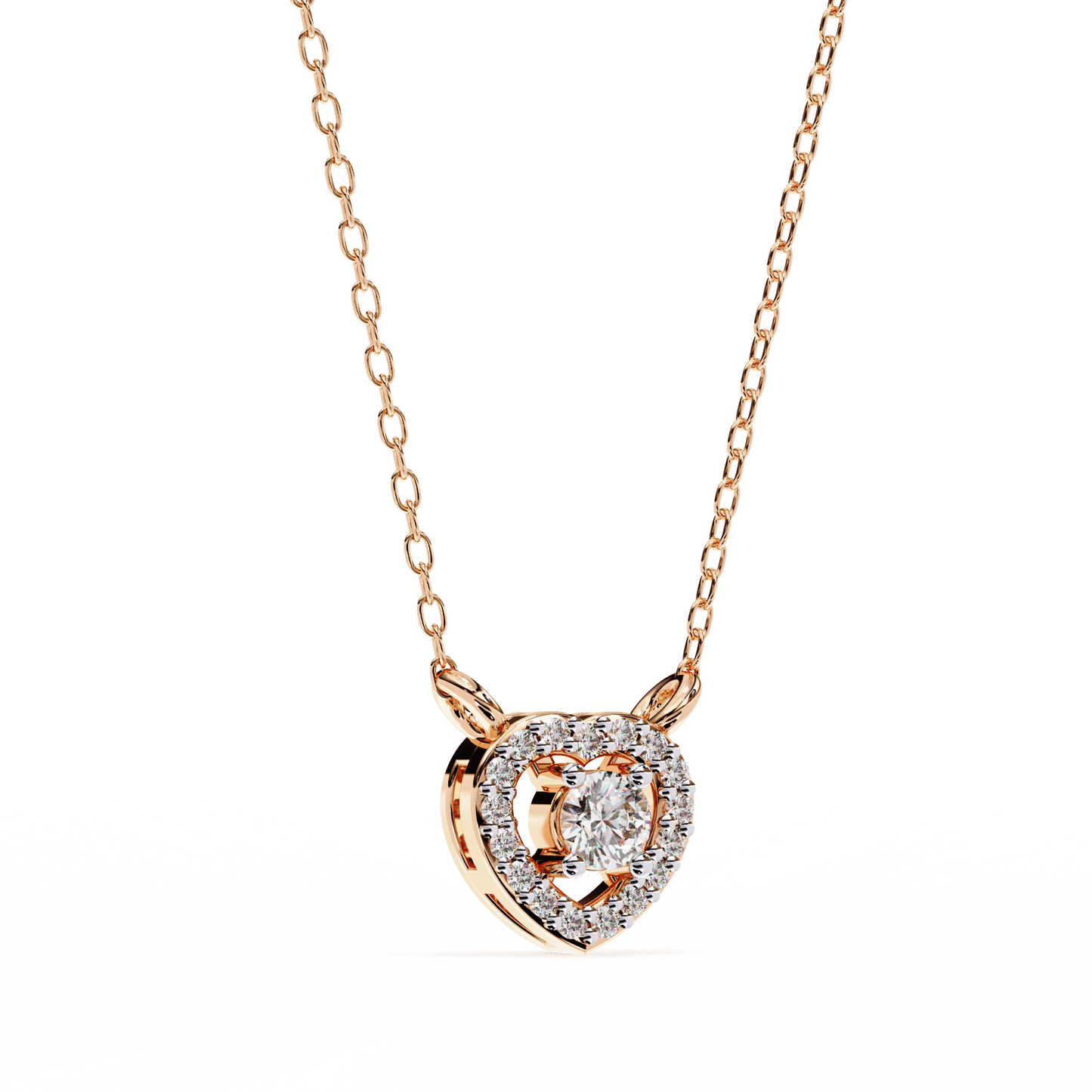 Centre of Heart Diamond Pendant