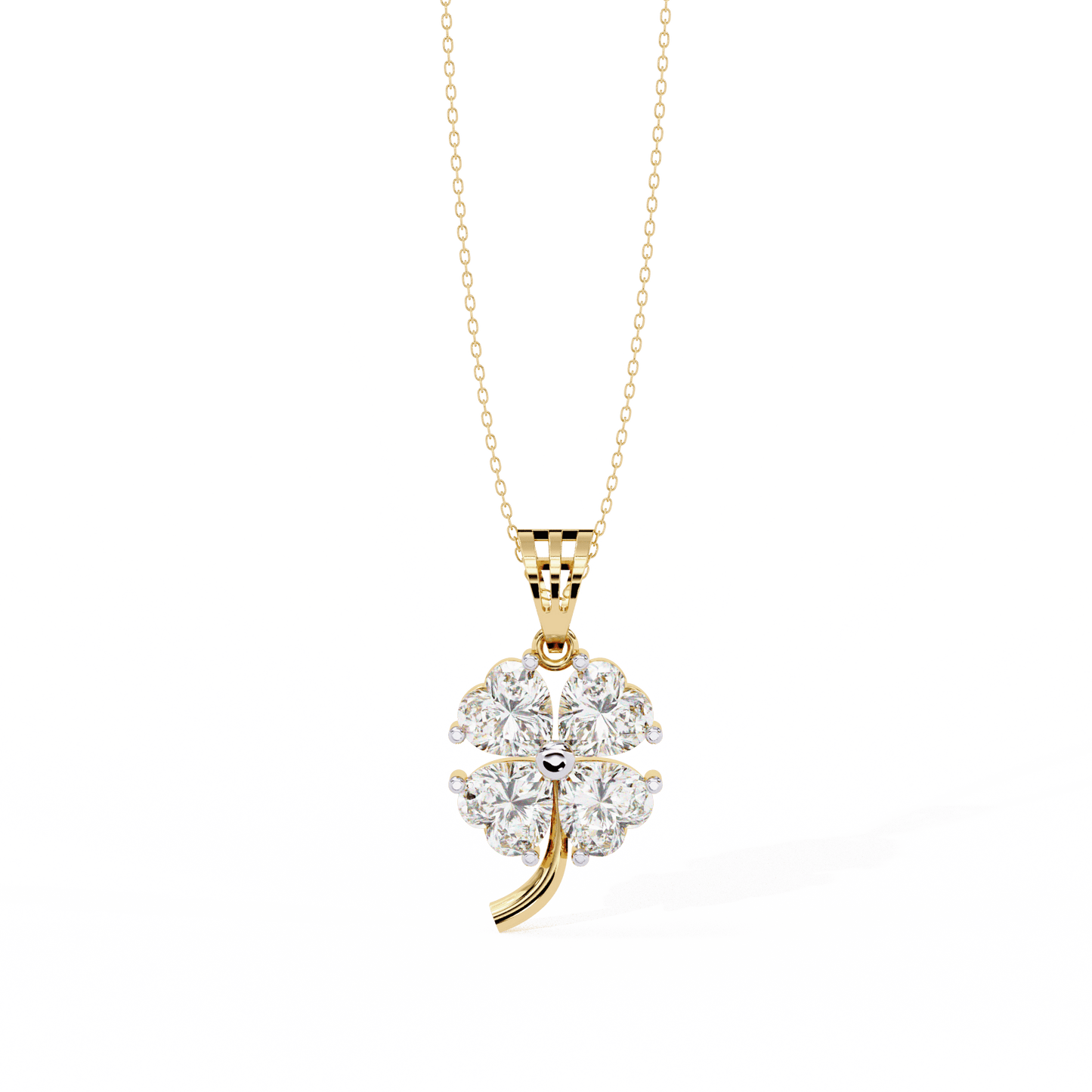 Four Hearts Flora Diamond Pendant