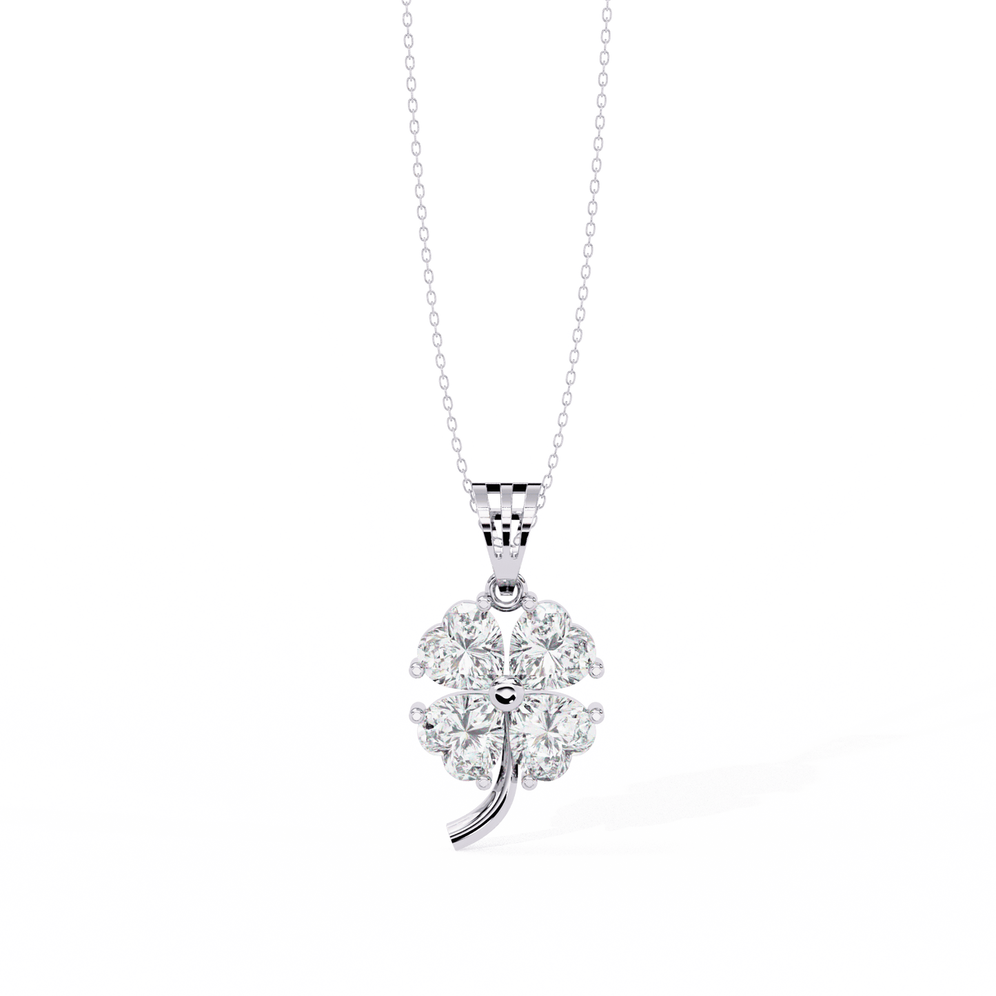 Four Hearts Flora Diamond Pendant