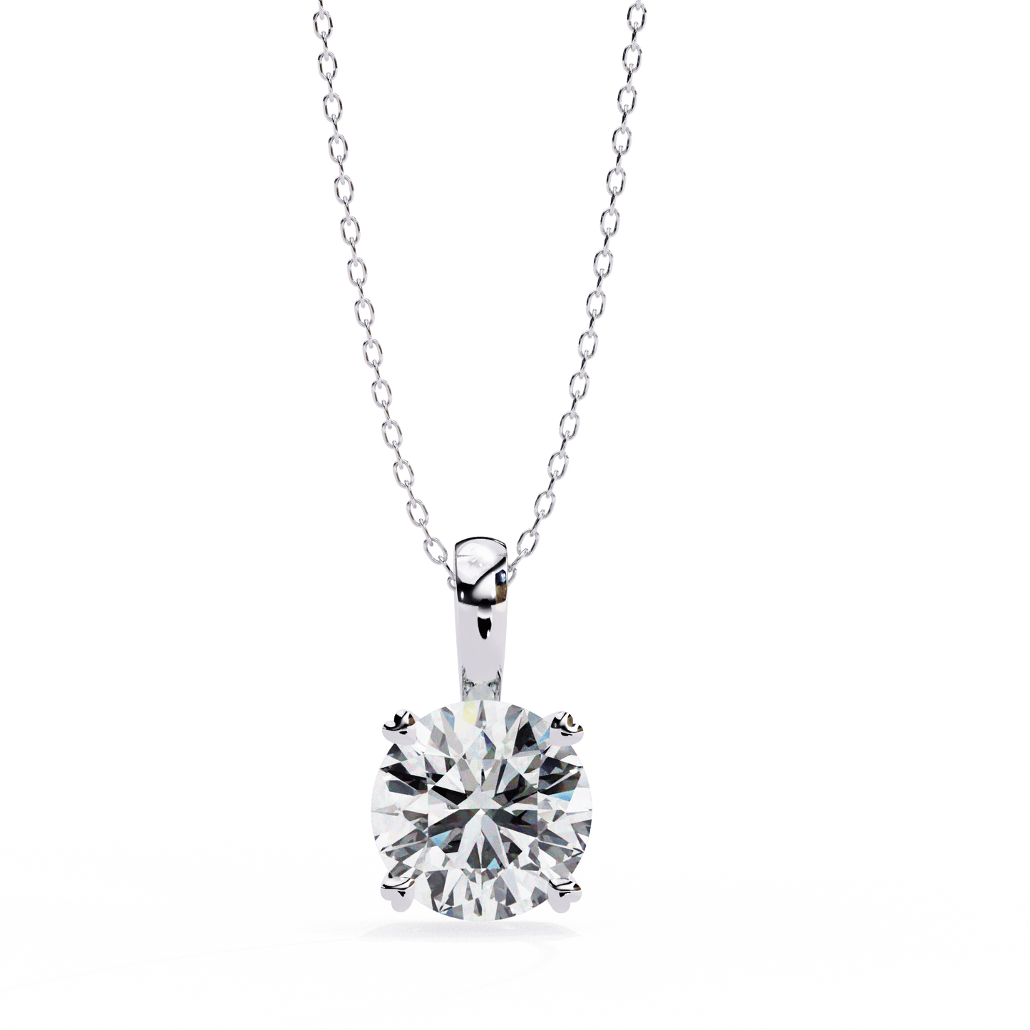0.8 Carat Round Solitaire Pendant