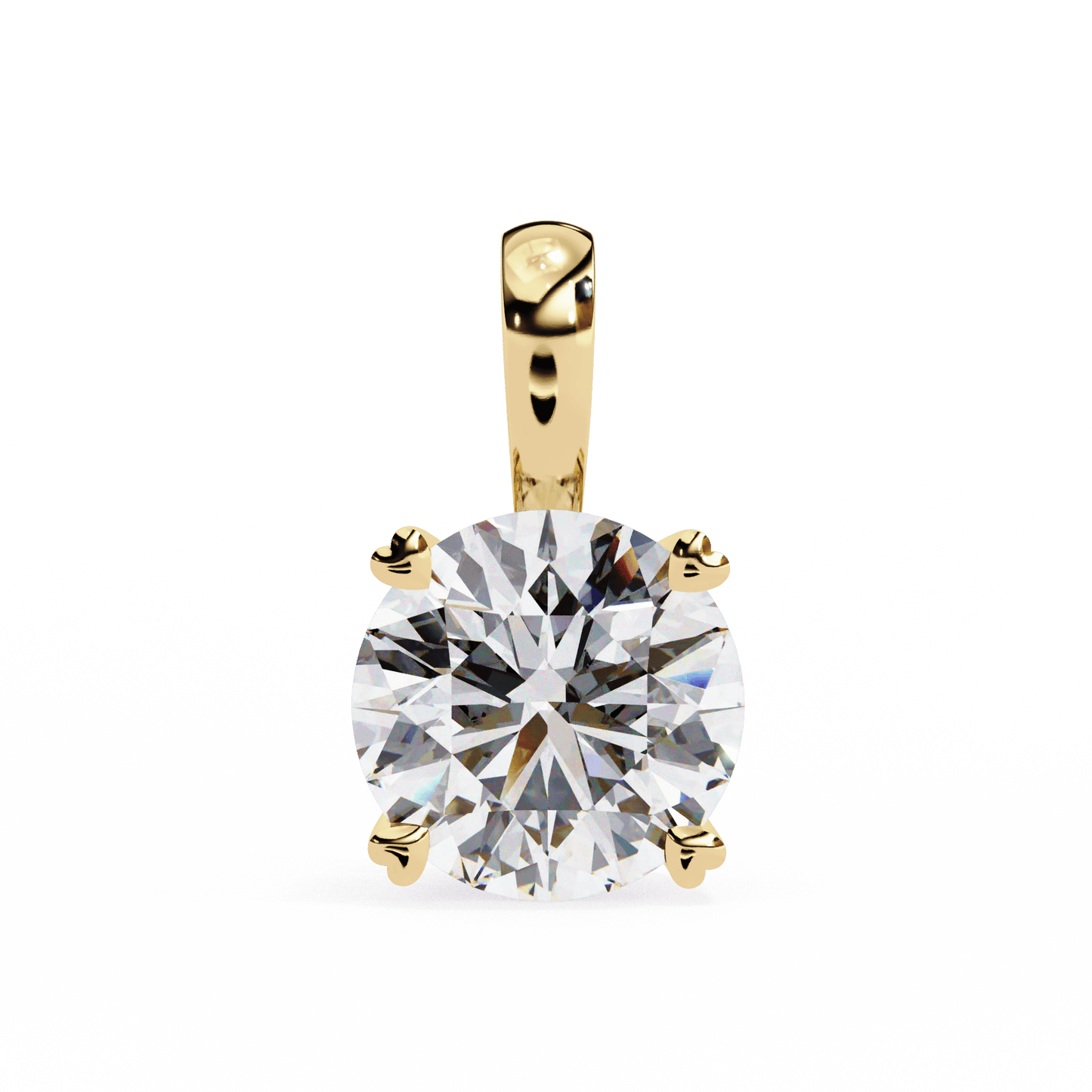 0.8 Carat Round Solitaire Pendant